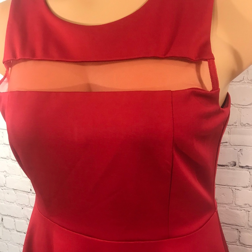 Miami Women's Red Sleeveless Dress Size Large - Picture 4 of 7
